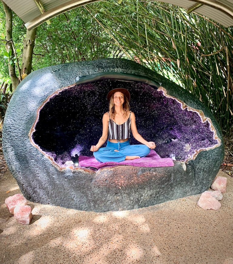 Amethyst cave visit in byron bay surf retreat