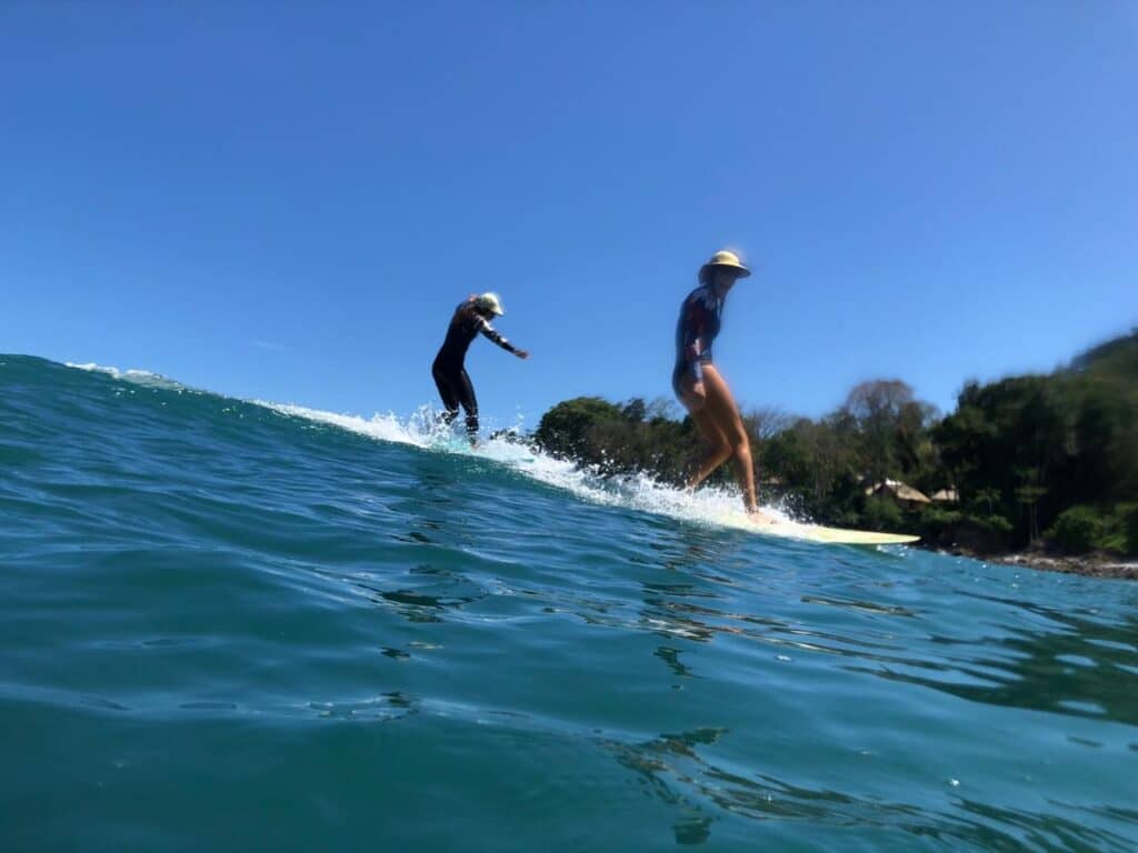 Surfing in Byron Bay