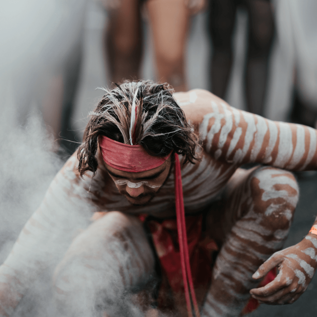 Welcome to Country ceremony in Byron Bay Surf Retreat